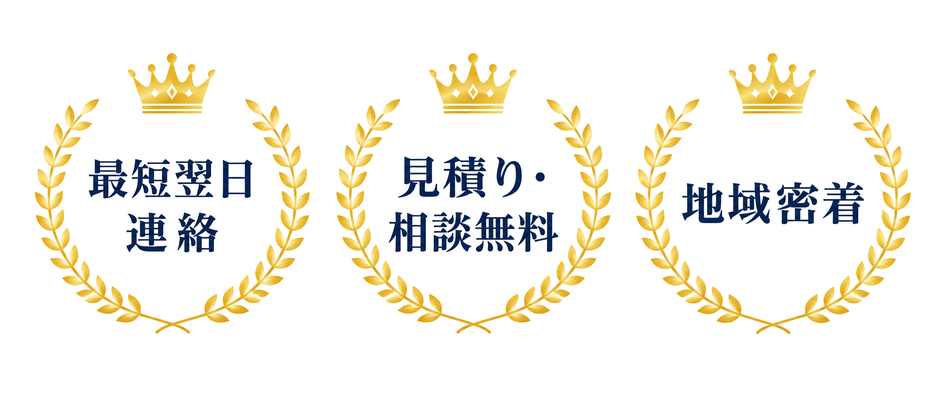 最短翌日連絡・見積り相談無料・地域密着